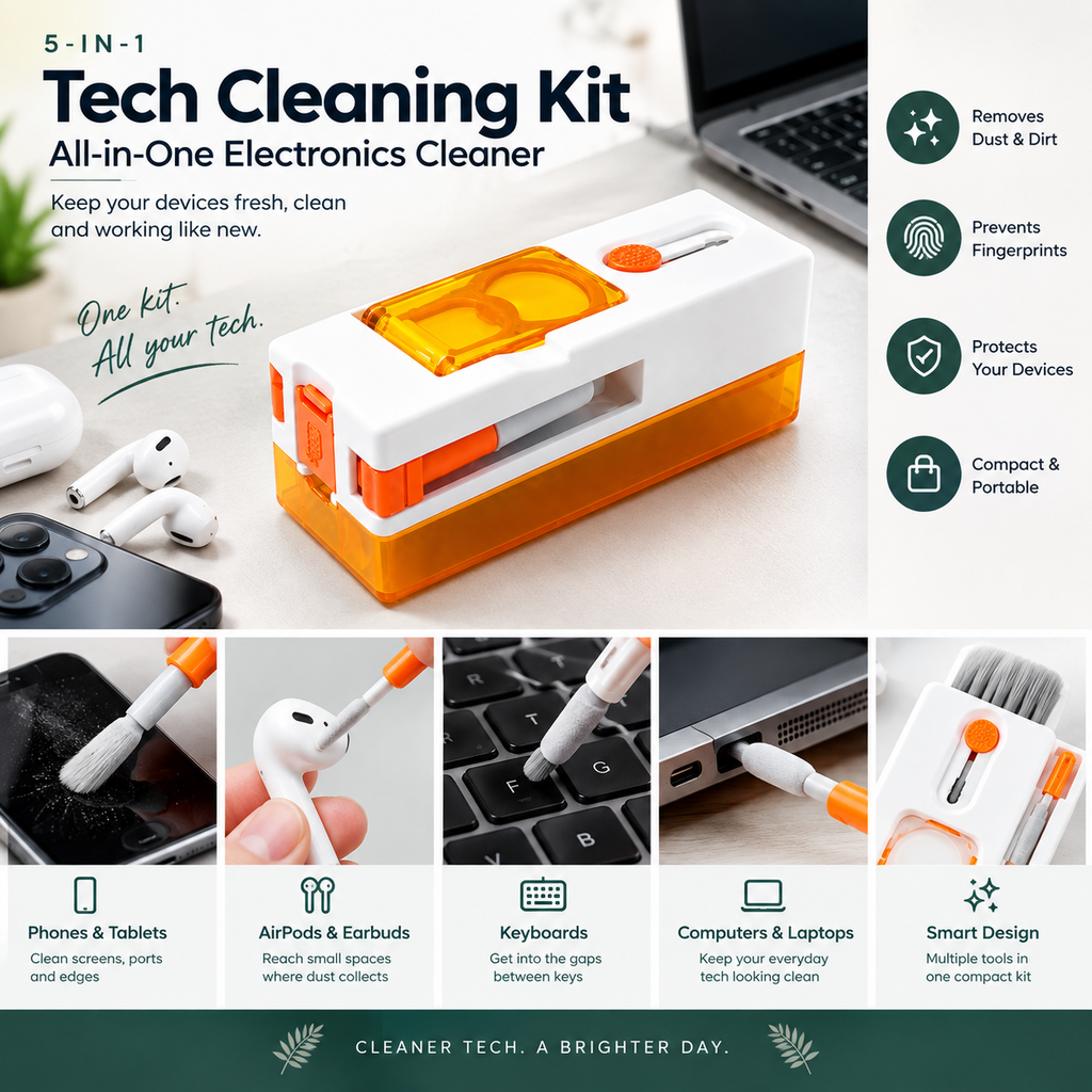 The Ultimate Tech Cleaning Kit – Clean Your Phone, AirPods, Keyboard & More