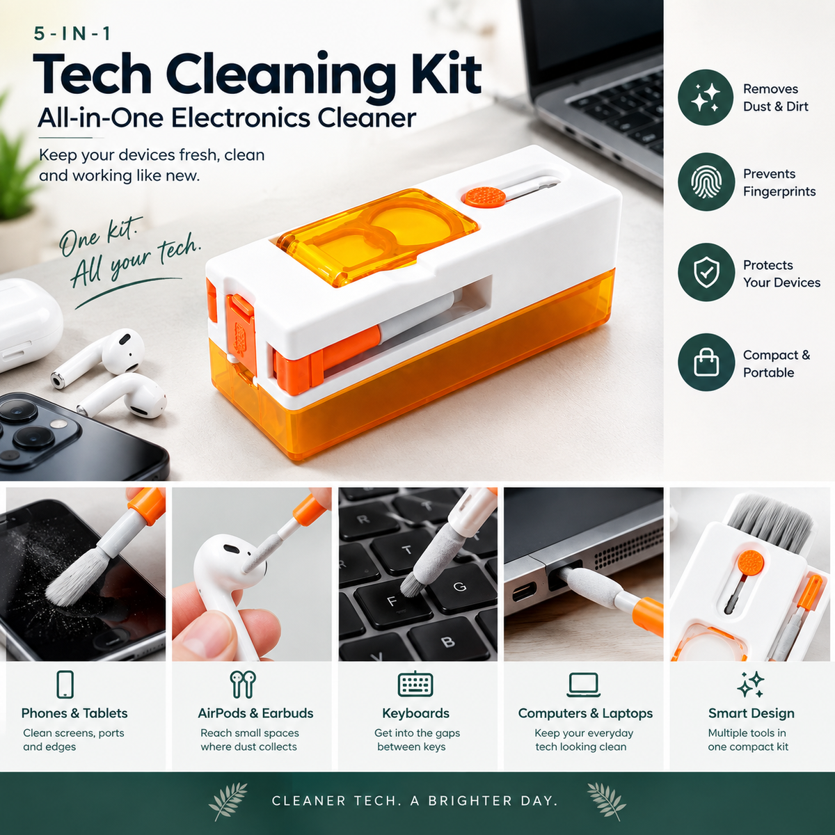 The Ultimate Tech Cleaning Kit – Clean Your Phone, AirPods, Keyboard & More