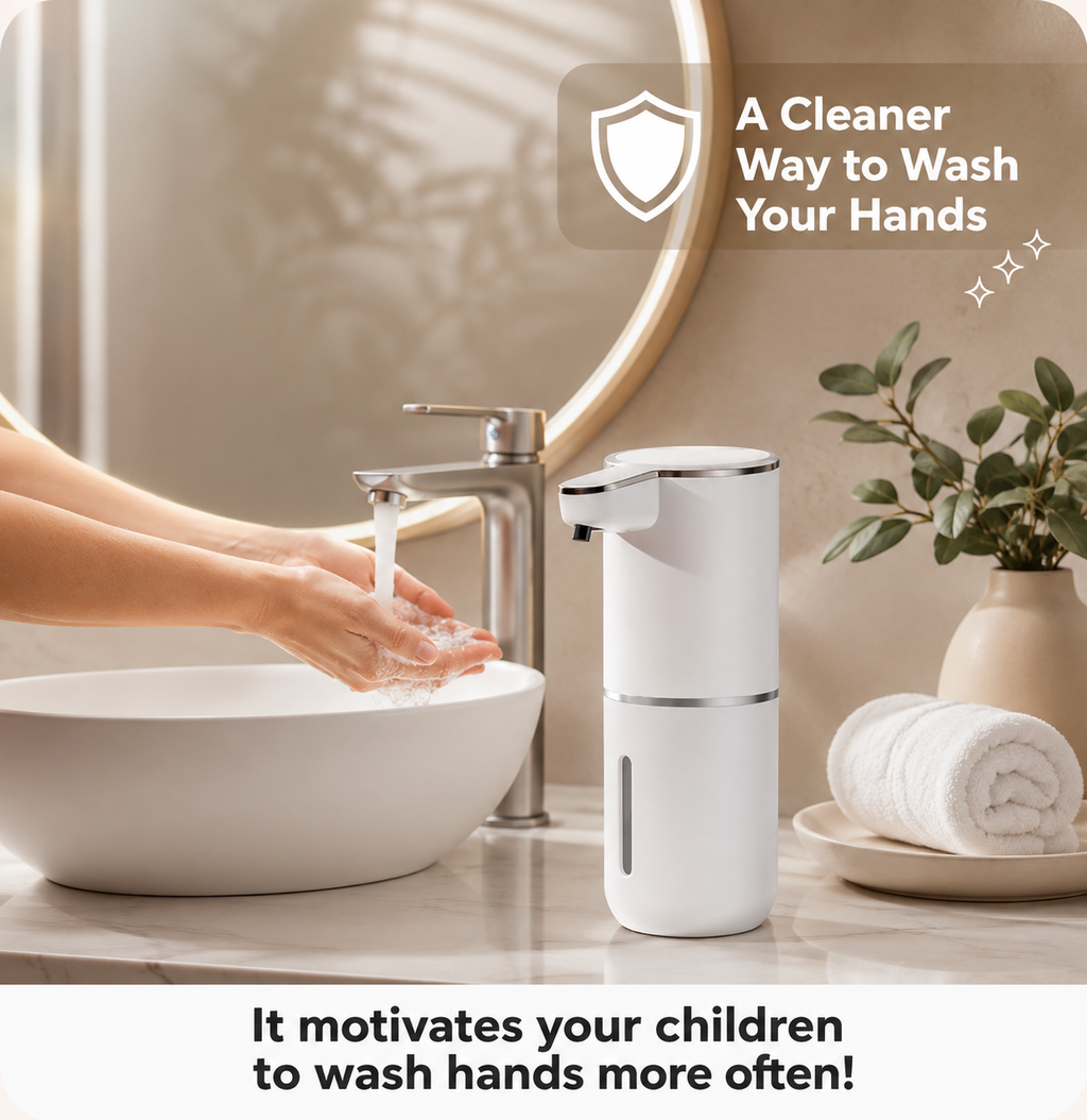 Touchless Foam Soap Dispenser Clean Hands. Zero Touch. Less Mess.