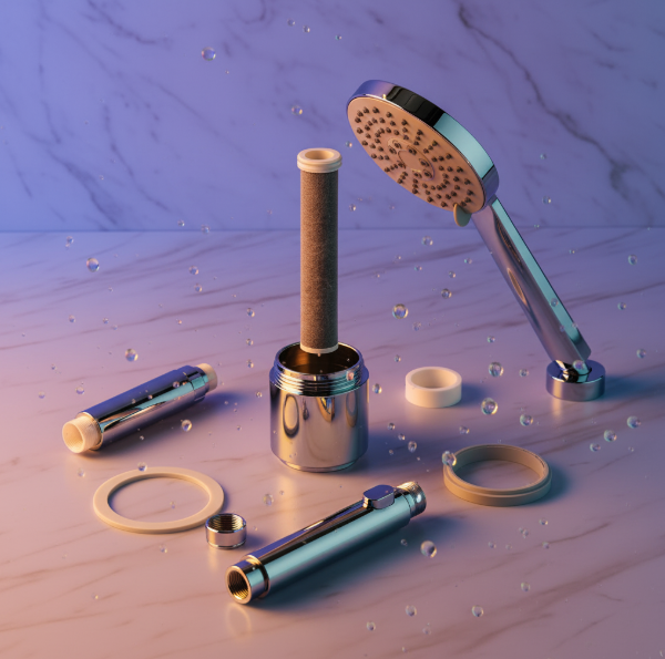 Hand-held Filter Fragrance Shower Head With Massage Bath