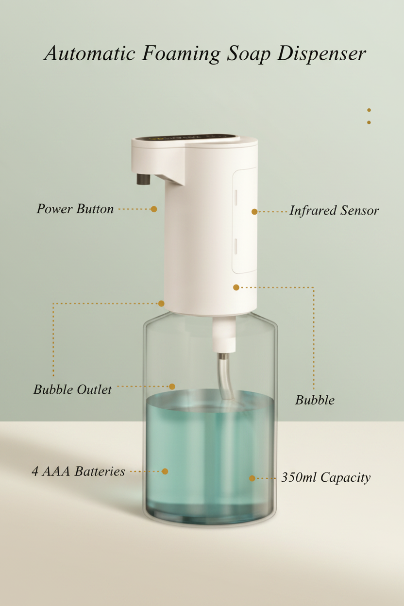 Touchless Foam Soap Dispenser — No Touch, No Mess, Just Clean