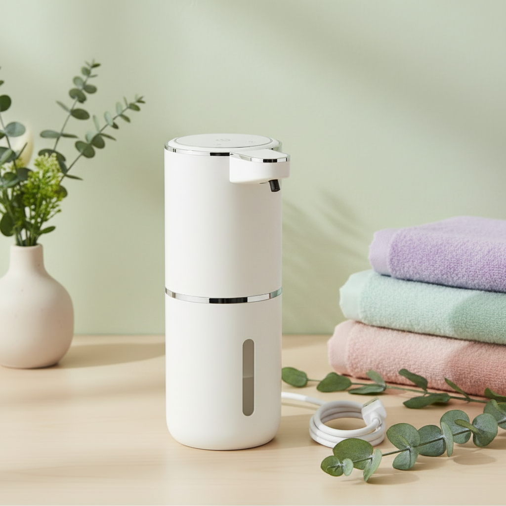 Bloome Soap Dispenser — Pastel SPA with Green