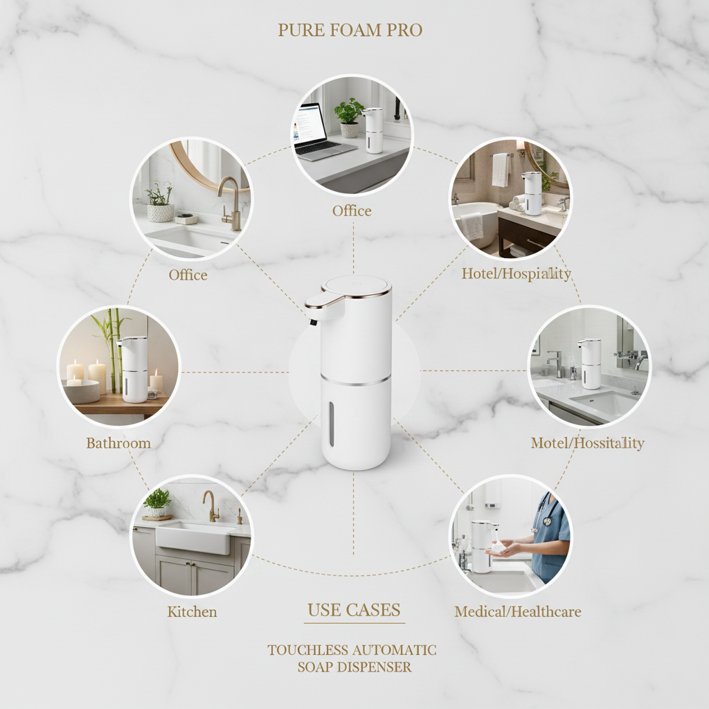 Touchless Foam Soap Dispenser Clean Hands. Zero Touch. Less Mess.